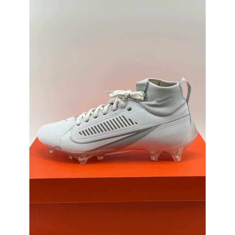 Nike Vapor Edge Pro 360 2 Football Cleats Mens 9 White Silver DA5456-100